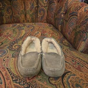 Ugh Suede Slippers with Shearling Lining
